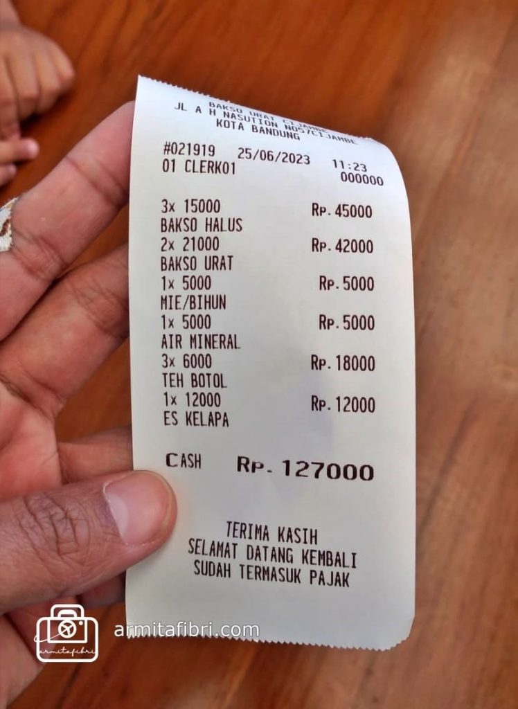 harga bakso urat cijambe