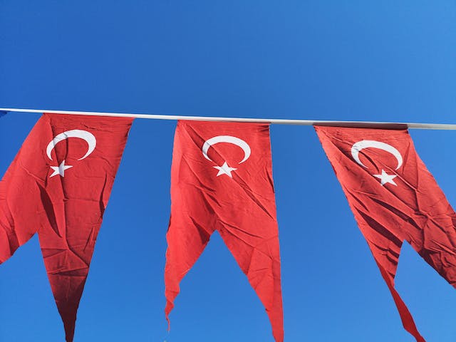 bendera turki dan indonesia