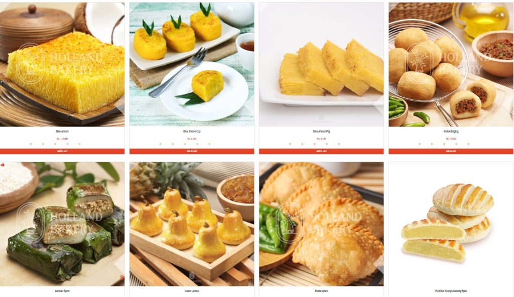 daftar harga holland bakery