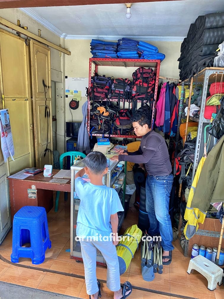 rental alat camping di bandung