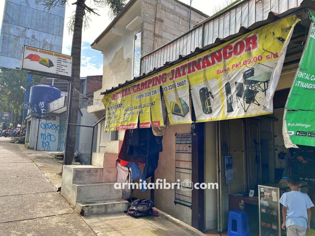rental alat camping jatinangor