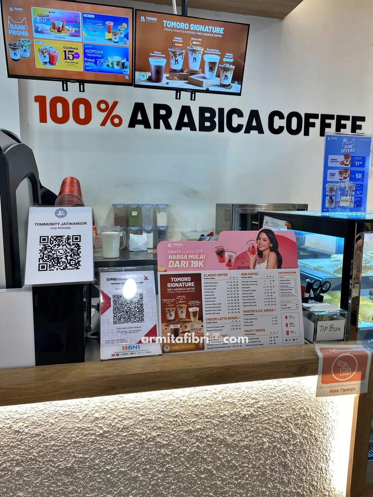 Rekomendasi menu Tomoro Coffee